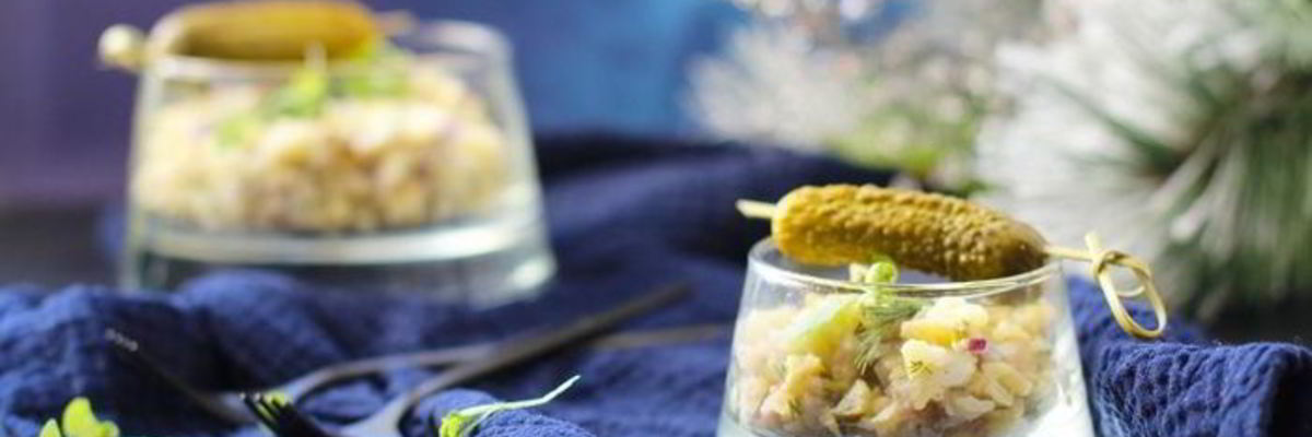 Рецепт Картофельного салата с белой рыбой