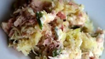 Рецепт Картофельного салата с консервированной рыбой