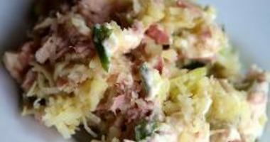 Рецепт Картофельного салата с консервированной рыбой