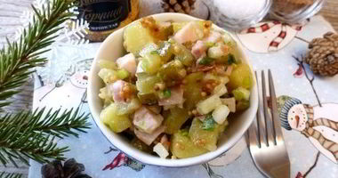 Рецепт Картофельного салата с копченой курицей