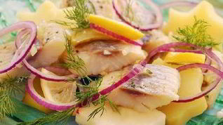 Рецепт Картофельного салата с сельдью