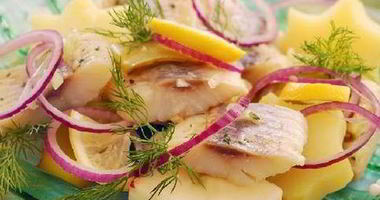 Рецепт Картофельного салата с сельдью