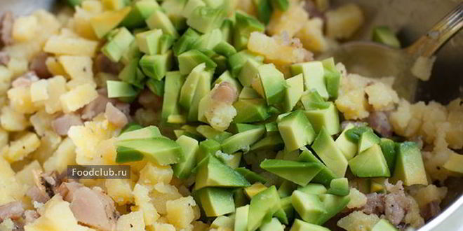 Рецепт картофельного салата с селедкой