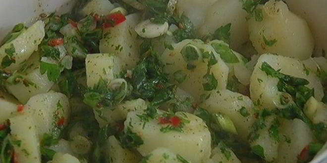 Рецепт картофельного салата с восточными пряностями