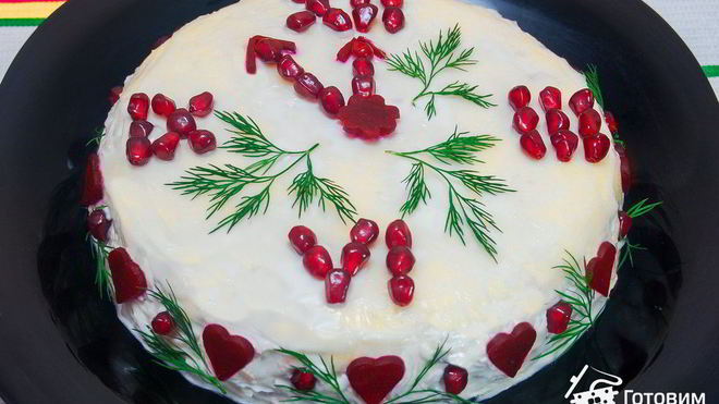 Рецепт салата из картофеля с копченой курицей