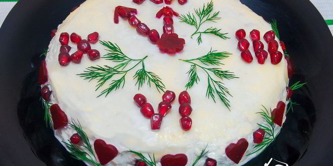 Рецепт салата из картофеля с копченой курицей