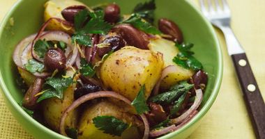 Рецепт Салата из картофеля с маслинами
