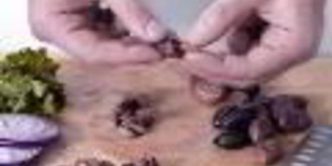 Рецепт салата из картофеля с маслинами