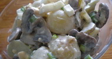 Рецепт Салата картофельного с грибами