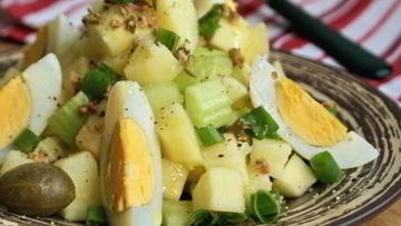 Рецепт Салата картофельного с яблоками