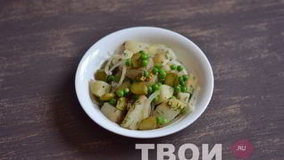 Рецепт Салата с картофелем и зеленым горошком