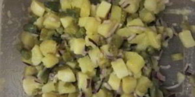 Рецепт салата с картошкой и солеными огурцами