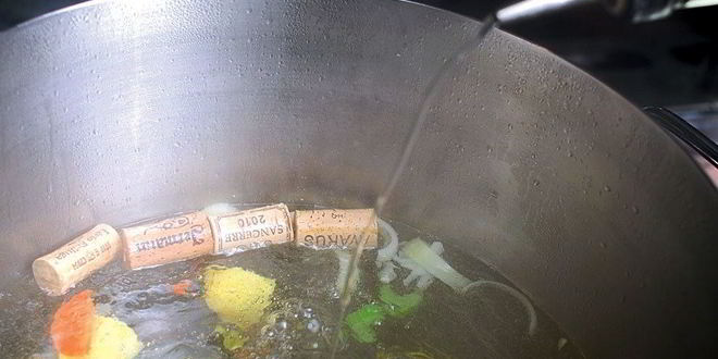 Рецепт теплого салата с картофелем и осьминогом