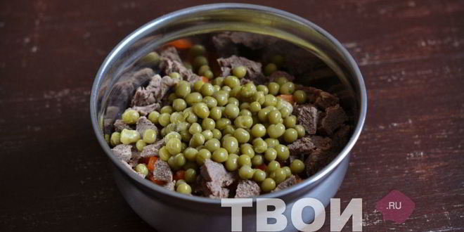 Рецепт оливье с говядиной