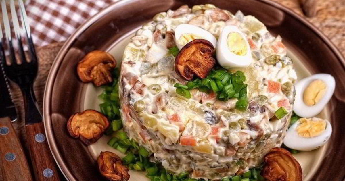 Оливье С Курицей Рецепт С Фото