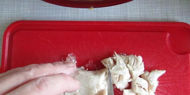 Рецепт оливье с кисло-сладкими яблоками