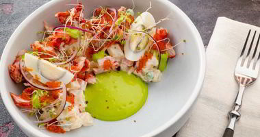 Рецепт Оливье с крабом