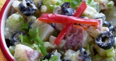 Рецепт Оливье с маслинами