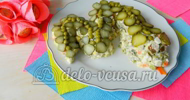 Рецепт Оливье с мясом