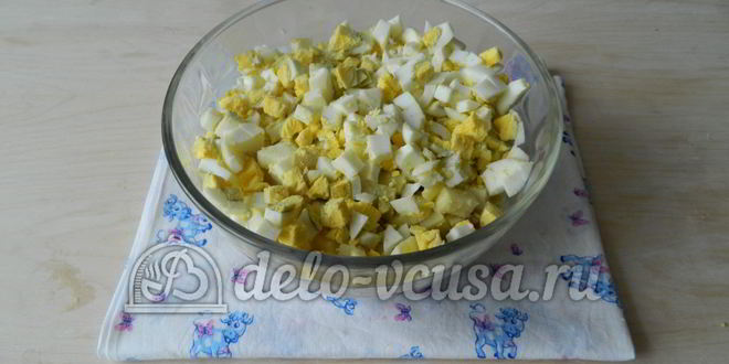 Рецепт оливье с мясом