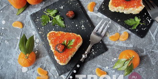 Рецепт оливье с языком