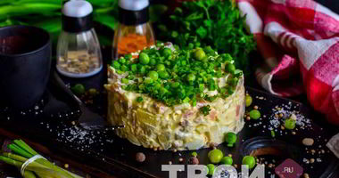 Рецепт Оливье со скумбрией