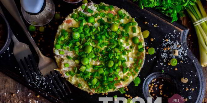 Рецепт оливье со скумбрией