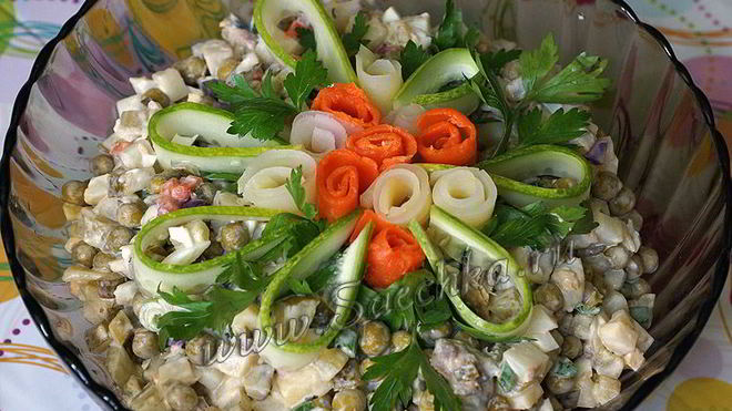 Рецепт рыбного оливье