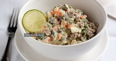 Рецепт Салата оливье по Дюкану