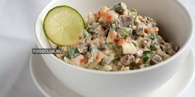 Рецепт салата оливье по дюкану