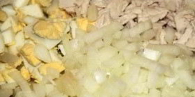 Рецепт салата оливье с икрой