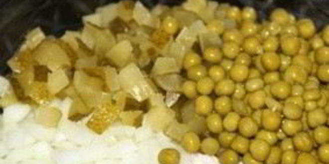 Рецепт салата оливье с икрой