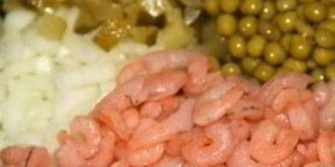 Рецепт салата оливье с икрой