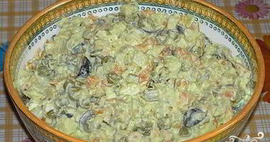 Рецепт Салата Оливье с капустой