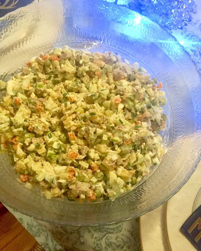 Рецепт салата оливье с мясом