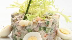 Рецепт Салата Оливье со свежим огурцом