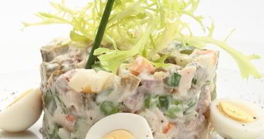 Рецепт Салата Оливье со свежим огурцом