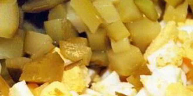 Рецепт салата оливье со свининой