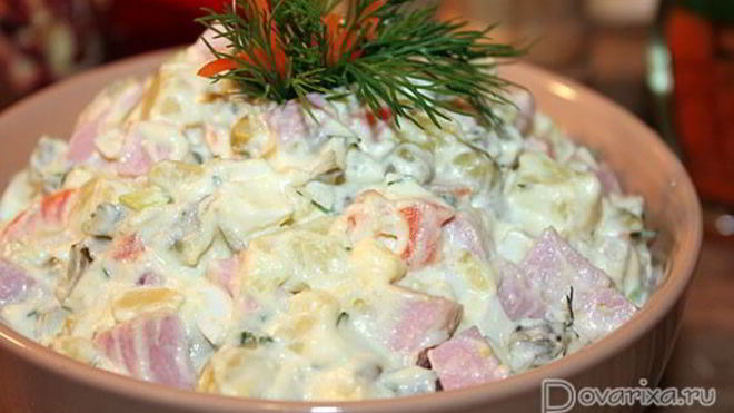 Рецепт салата оливье столичный