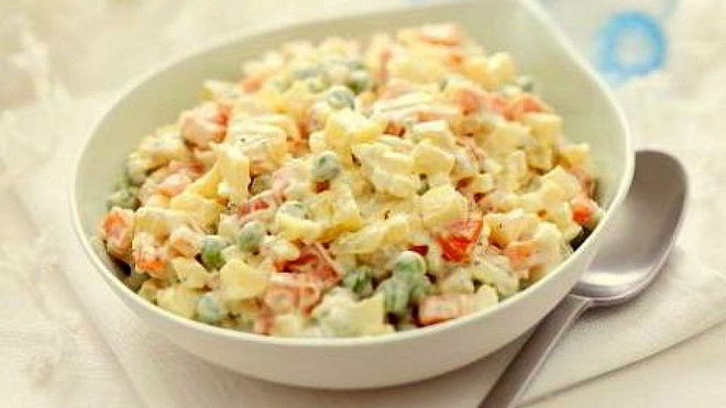 Рецепт Салата Оливье традиционный