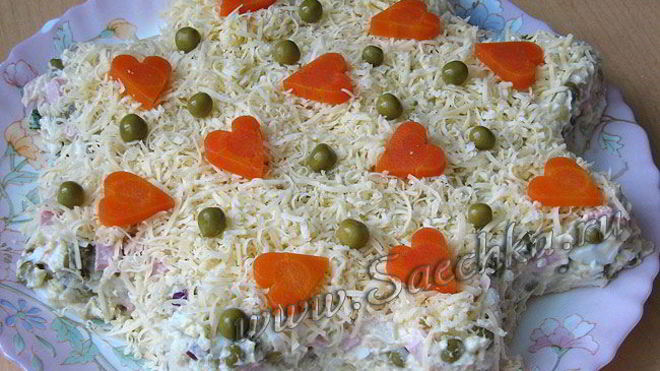 Рецепт салата оливье