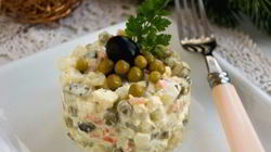 Рецепт Вегетарианского салата Оливье