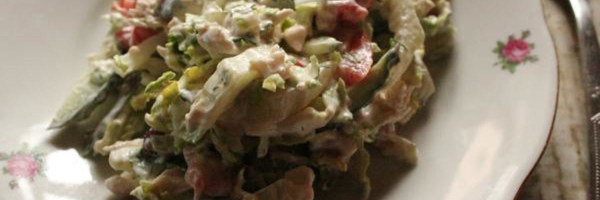 Рецепт Овощного салата с курицей