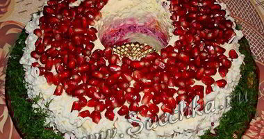 Рецепт Салата Гранатового браслет