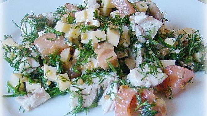 Рецепт салата грудка куриная сыр помидоры