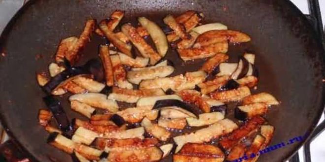 Рецепт салата из баклажан