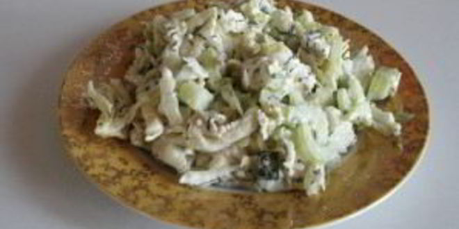 Рецепт салата из черешкового сельдерея