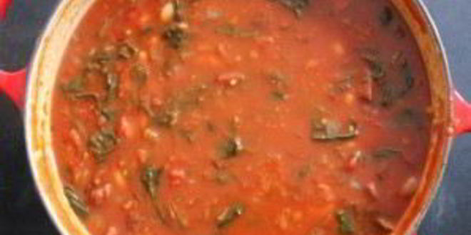 Рецепт салата из фасоли в томате