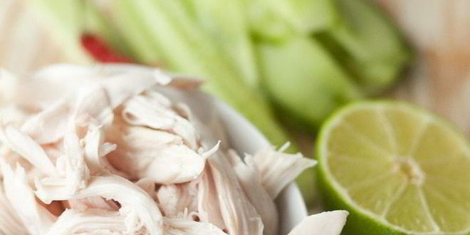 Рецепт салата из огурцов и курицы