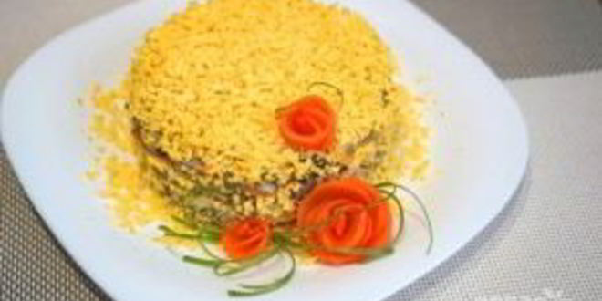 Рецепт салата из печени говяжьей